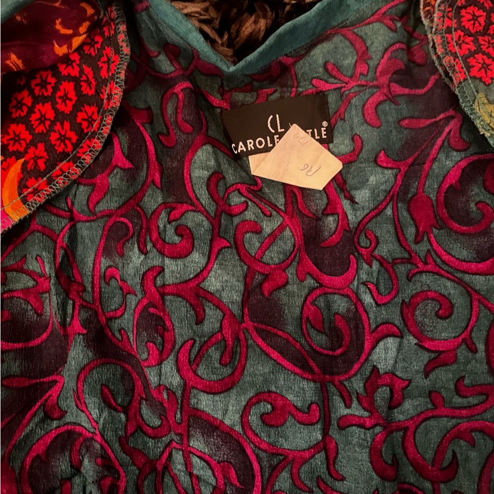 Carole Little Vintage Tunic Top Fabric Made In Germany - Picture 8 of 16